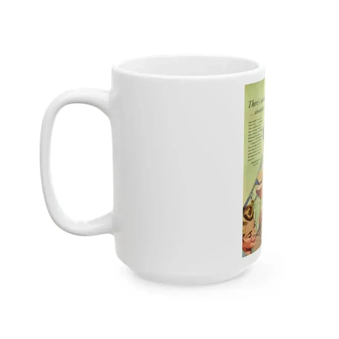 Budweiser ad, The American Magazine, April 1949 - White Coffee Mug - Go Mug Yourself