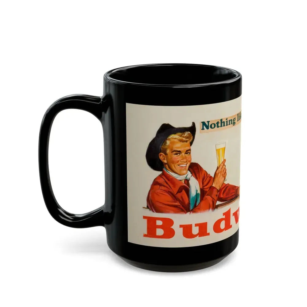 Budweiser Beer advertisement - Black Coffee Mug - Go Mug Yourself