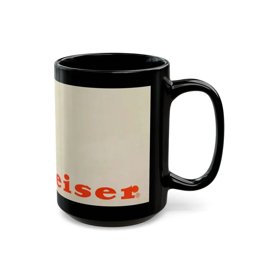 Budweiser Beer advertisement - Black Coffee Mug - Go Mug Yourself