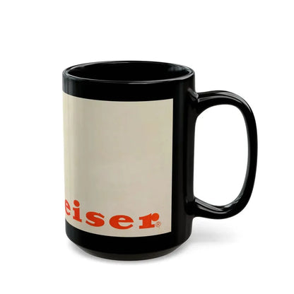 Budweiser Beer advertisement - Black Coffee Mug - Go Mug Yourself