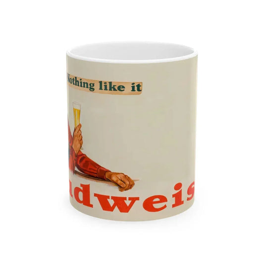Budweiser Beer advertisement - White Coffee Mug 11oz - Go Mug Yourself