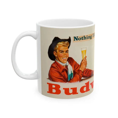 Budweiser Beer advertisement - White Coffee Mug - Go Mug Yourself