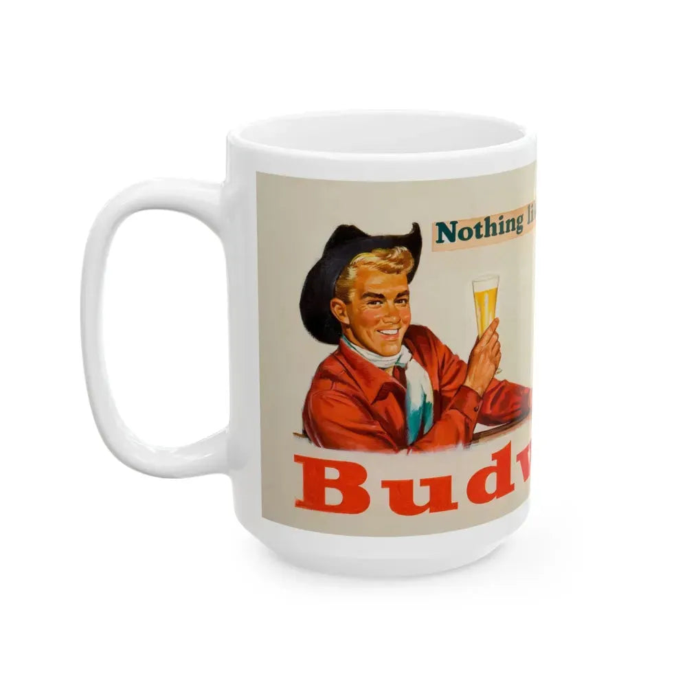 Budweiser Beer advertisement - White Coffee Mug - Go Mug Yourself