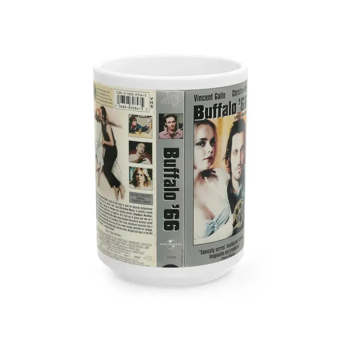 BUFFALO 66 (VHS COVER) - White Coffee Mug 15oz - Go Mug Yourself
