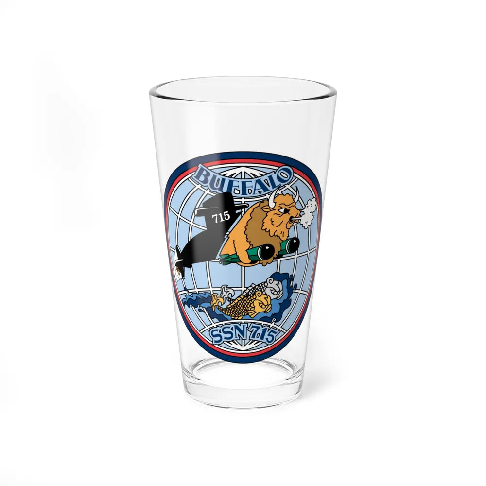 Buffalo SSN 715 (U.S. Navy) Pint Glass 16oz-16oz-Go Mug Yourself