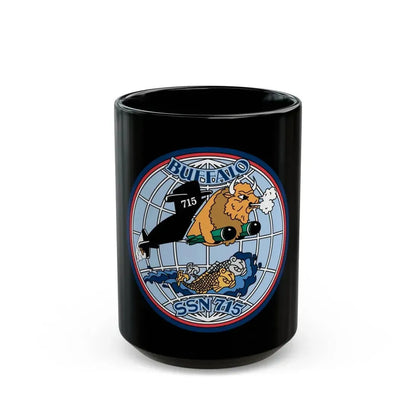 Buffalo SSN 715 (U.S. Navy) Black Coffee Mug 15oz - Go Mug Yourself