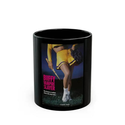 BUFFY THE VAMPIRE SLAYER (TEASER) 1992 Movie Poster - Black Coffee Mug 11oz - Go Mug Yourself
