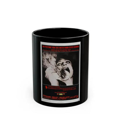 BUG 1975 Movie Poster - Black Coffee Mug 11oz - Go Mug Yourself