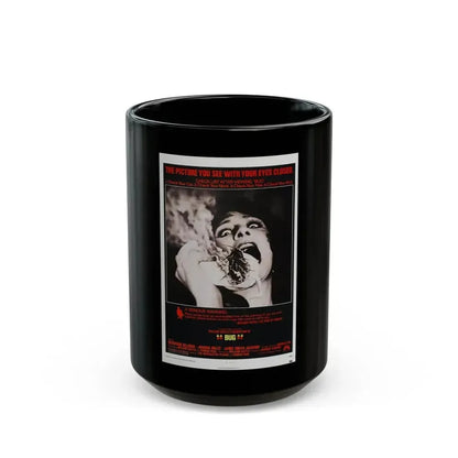 BUG 1975 Movie Poster - Black Coffee Mug 15oz - Go Mug Yourself