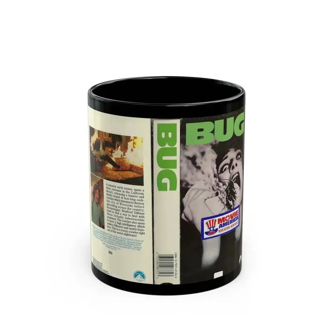 BUG (VHS COVER) - Black Coffee Mug 11oz - Go Mug Yourself
