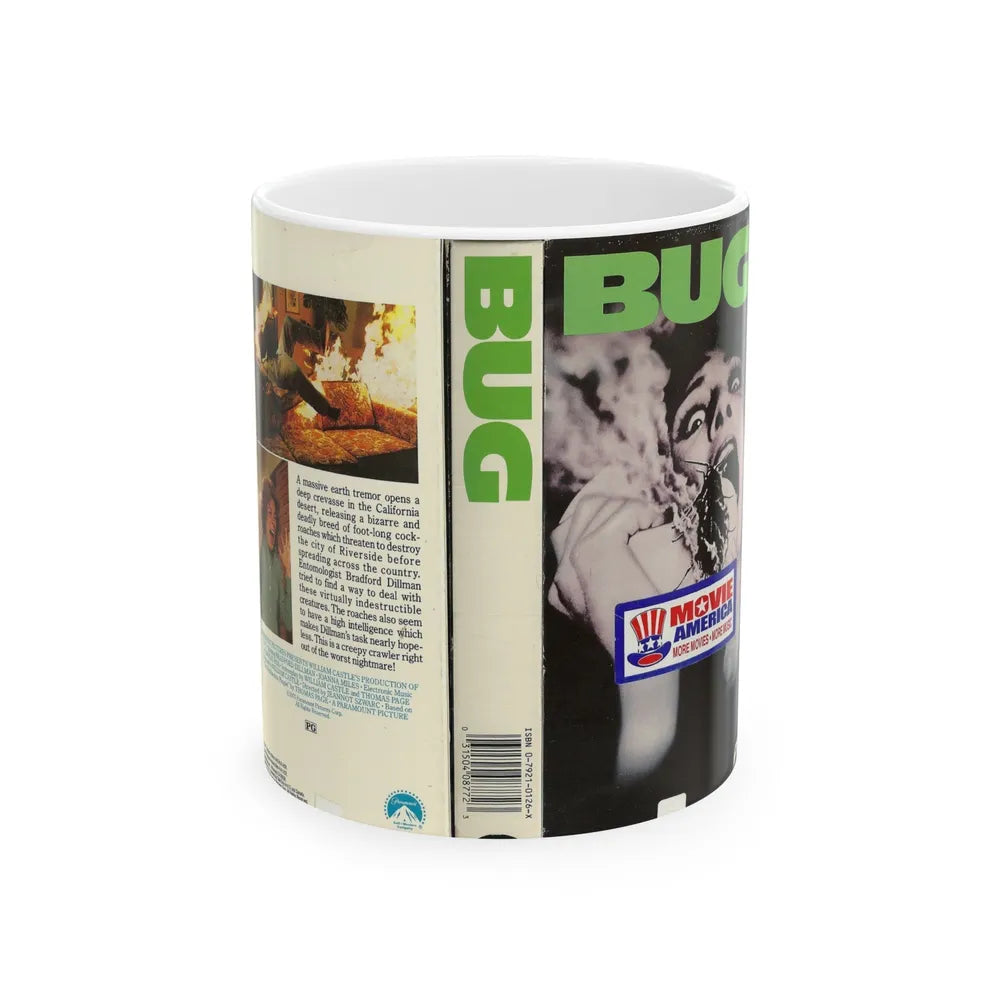 BUG (VHS COVER) - White Coffee Mug-11oz-Go Mug Yourself