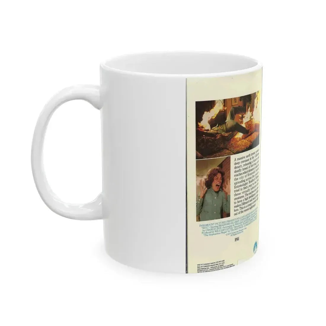 BUG (VHS COVER) - White Coffee Mug - Go Mug Yourself