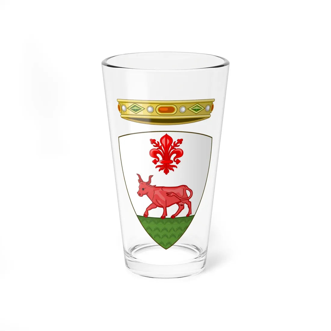 Buggiano-Stemma (Italy) (Coat of Arms) Pint Glass 16oz 16oz - Go Mug Yourself