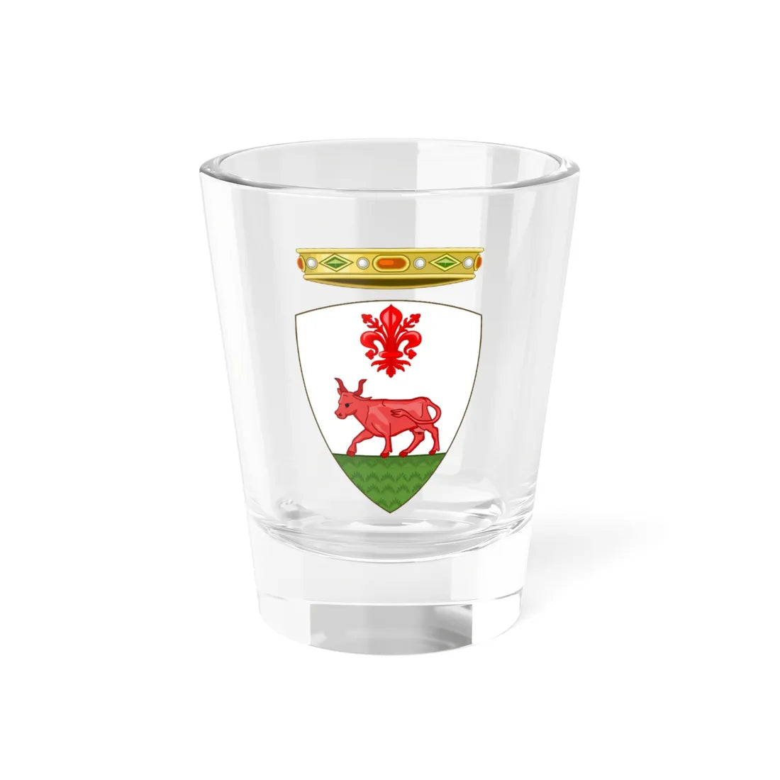 Buggiano-Stemma (Italy) (Coat of Arms) Shot Glass 1.5oz 1.5oz - Go Mug Yourself