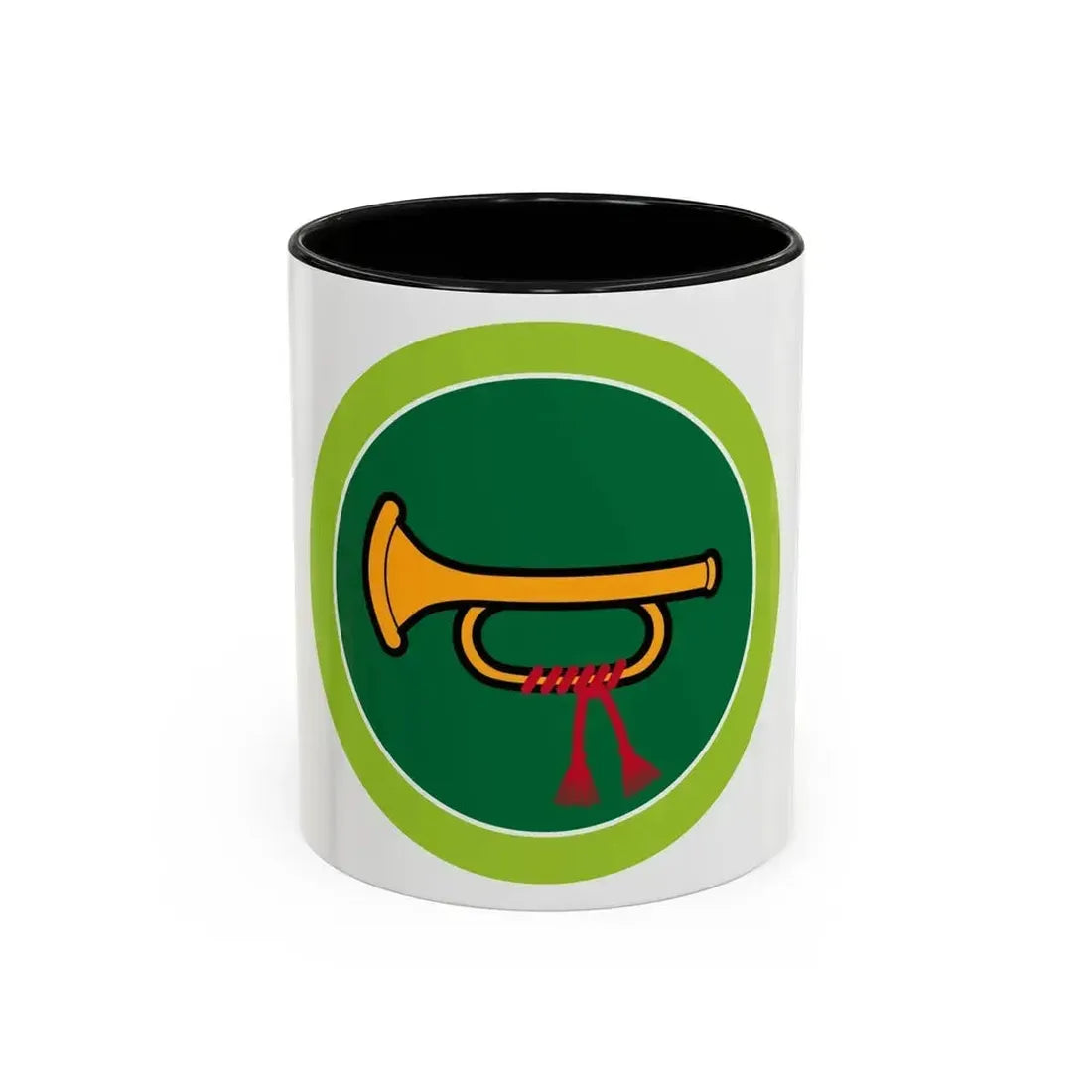 Bugling (Boy Scout Merit Badge) Accent Coffee Mug 11oz Black - Go Mug Yourself