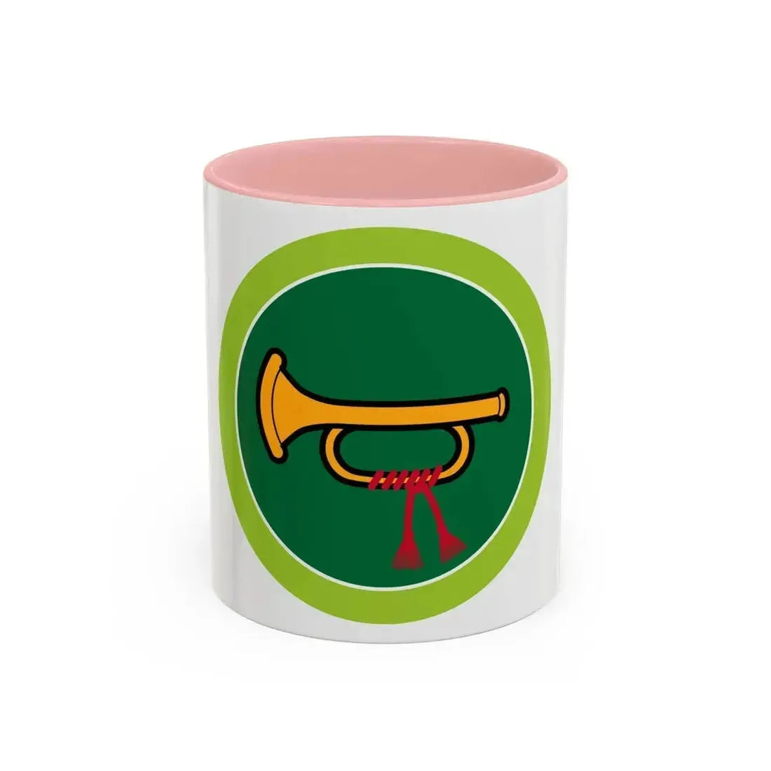 Bugling (Boy Scout Merit Badge) Accent Coffee Mug 11oz Pink - Go Mug Yourself