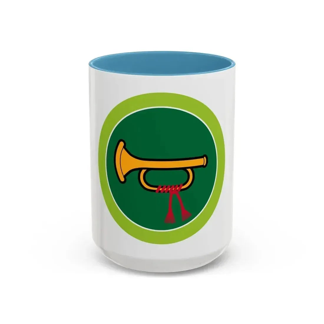 Bugling (Boy Scout Merit Badge) Accent Coffee Mug 15oz Light Blue - Go Mug Yourself