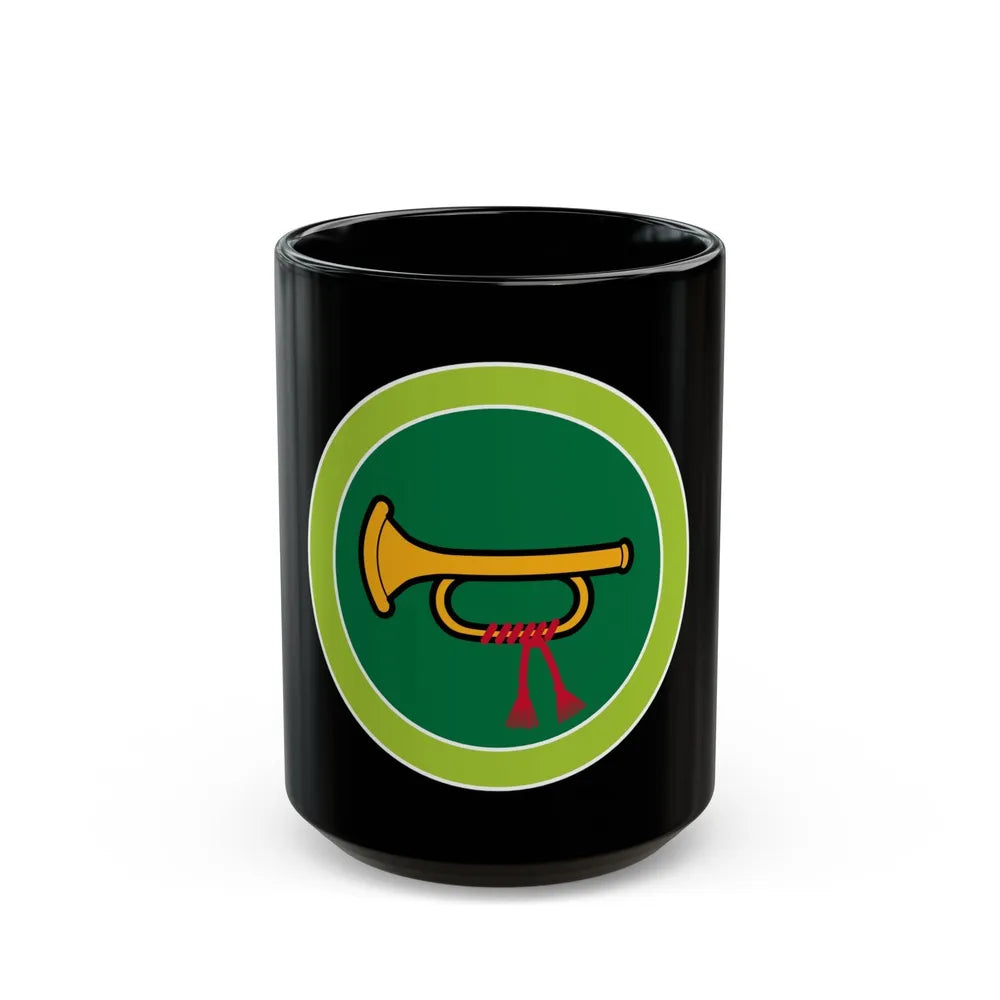 Bugling (Boy Scout Merit Badge) Black Coffee Mug-15oz-Go Mug Yourself