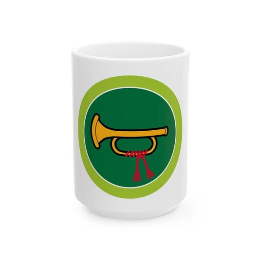 Bugling (Boy Scout Merit Badge) White Coffee Mug-15oz-Go Mug Yourself