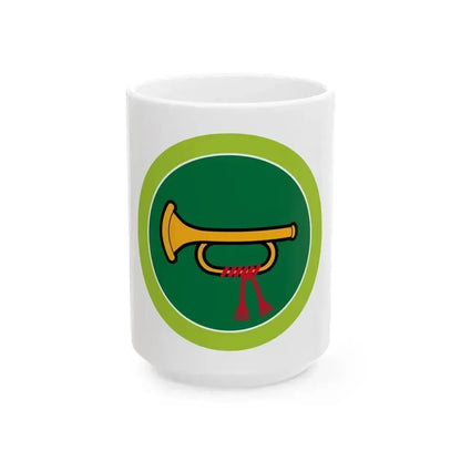 Bugling (Boy Scout Merit Badge) White Coffee Mug 15oz - Go Mug Yourself