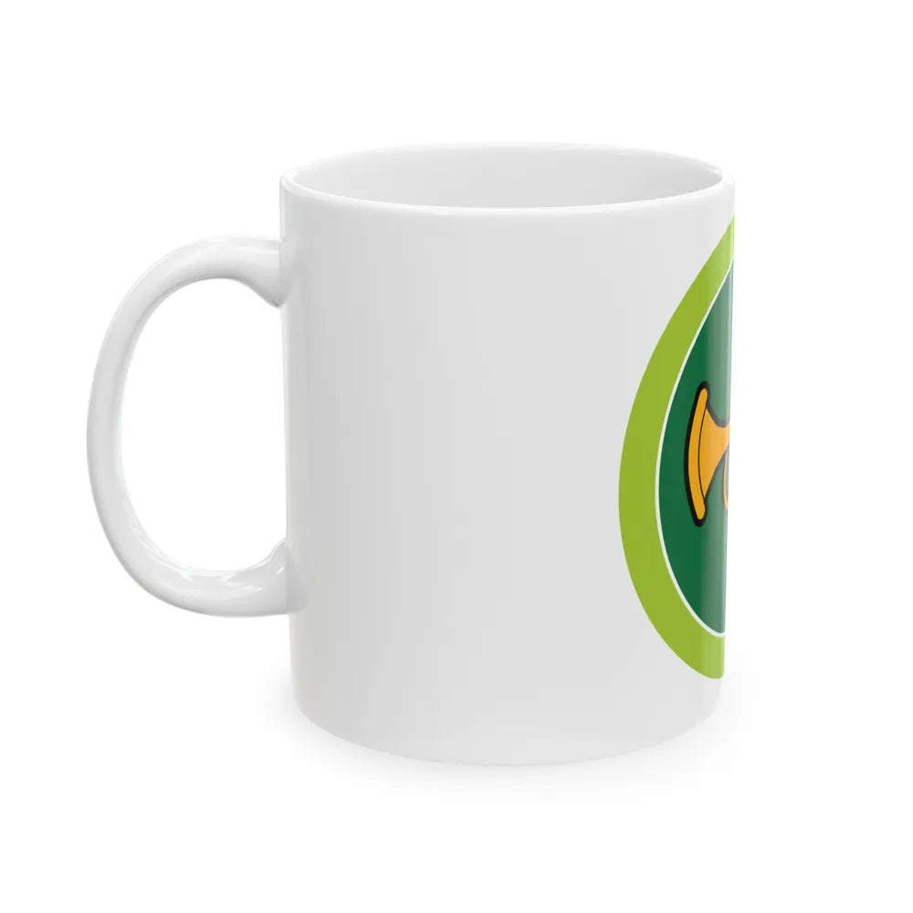 Bugling (Boy Scout Merit Badge) White Coffee Mug-Go Mug Yourself