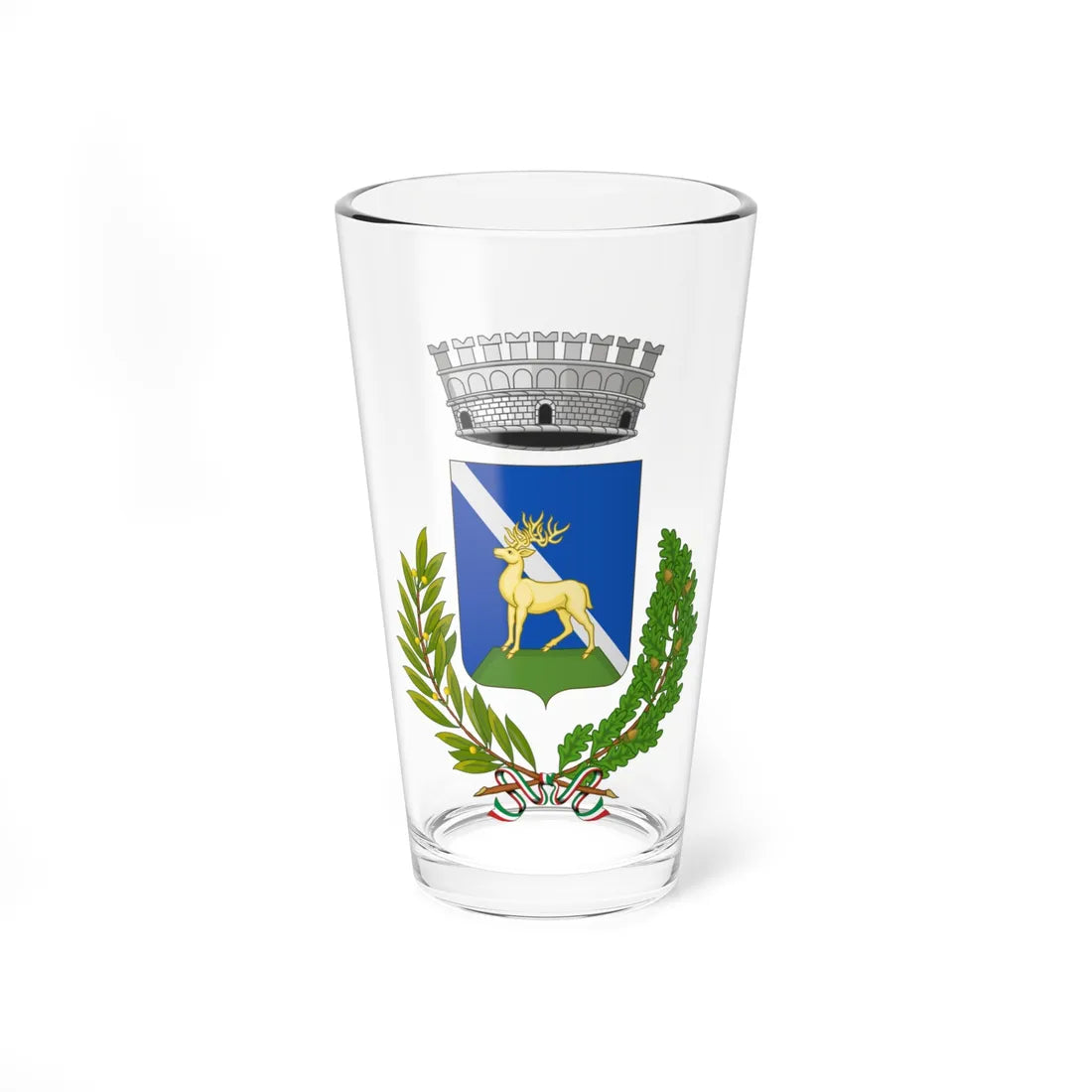 Buglio in Monte-Stemma (Italy) (Coat of Arms) Pint Glass 16oz 16oz - Go Mug Yourself