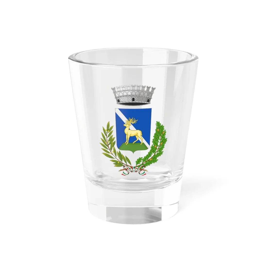 Buglio in Monte-Stemma (Italy) (Coat of Arms) Shot Glass 1.5oz 1.5oz - Go Mug Yourself
