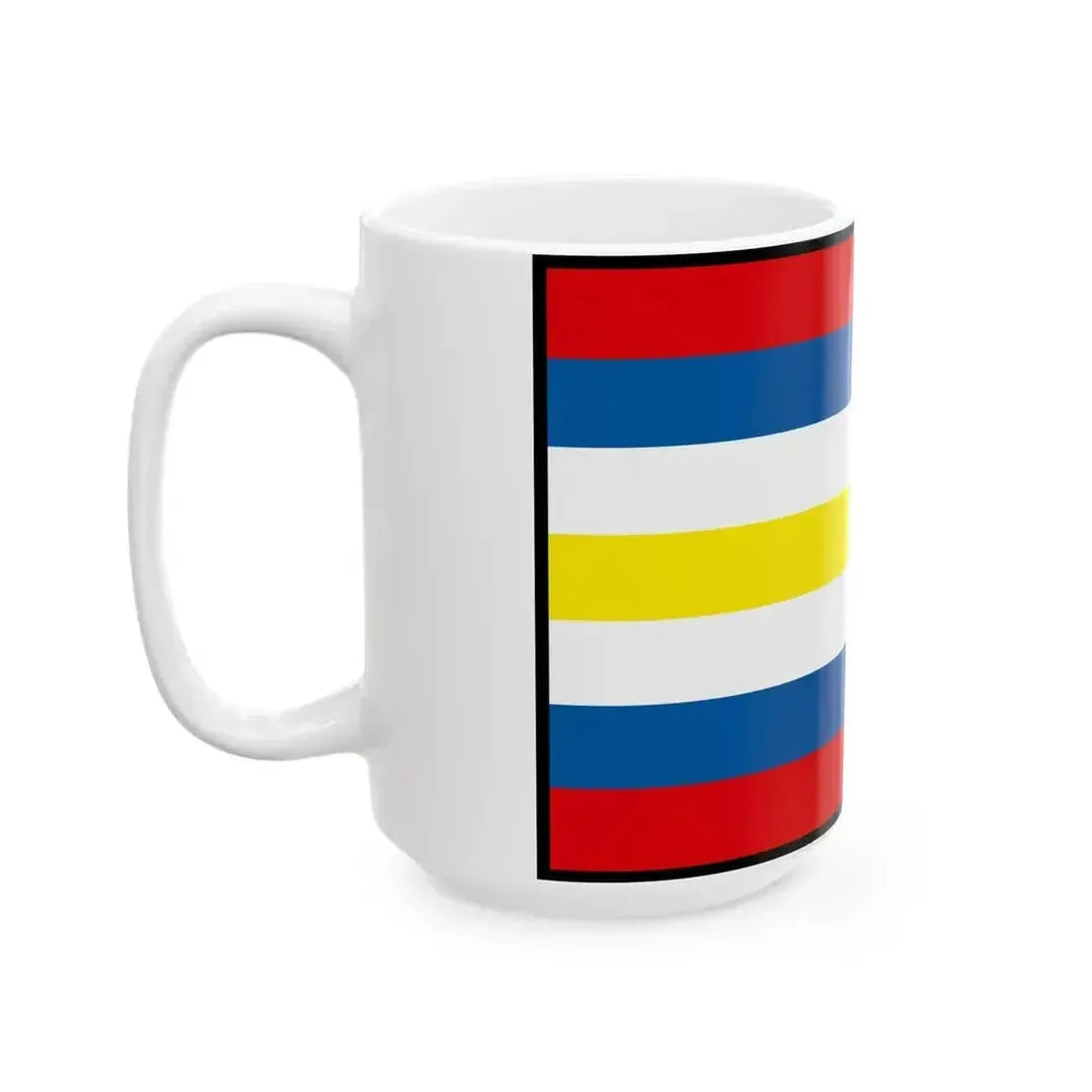 Buglovce Levoca Flag (Slovakia) White Coffee Mug - Go Mug Yourself