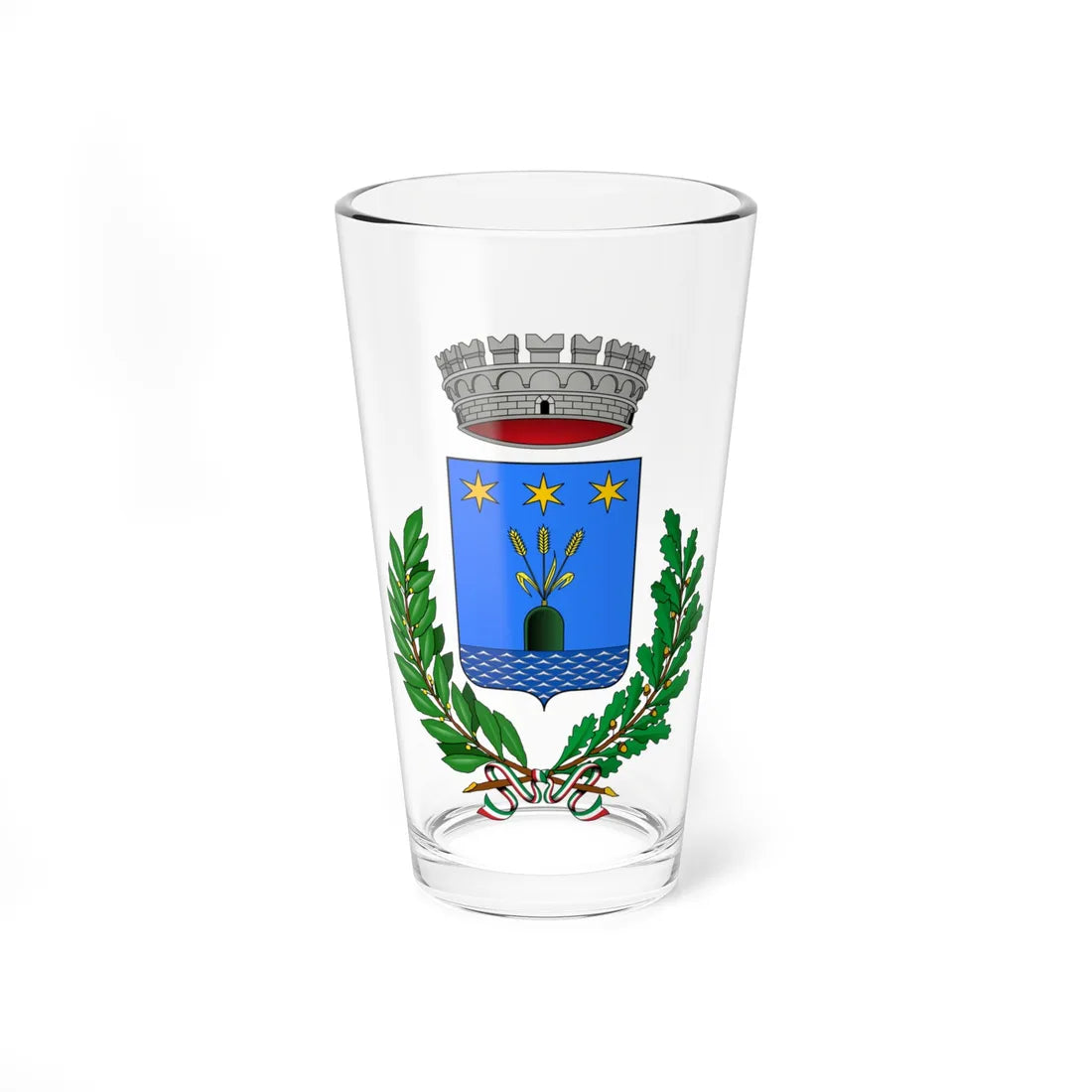 Buguggiate-Stemma (Italy) (Coat of Arms) Pint Glass 16oz 16oz - Go Mug Yourself