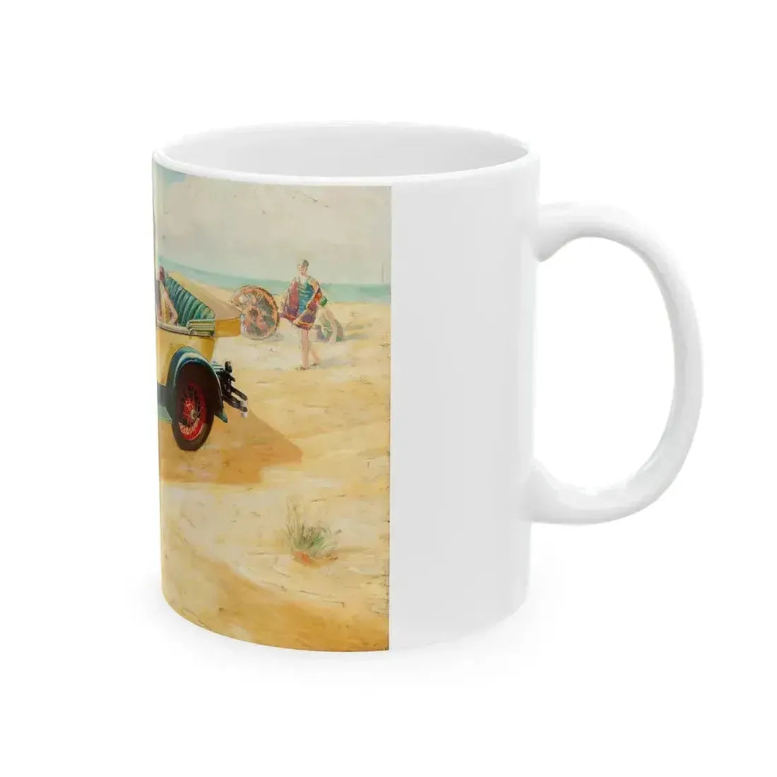 Buick Motors ad illustration - White Coffee Mug - Go Mug Yourself