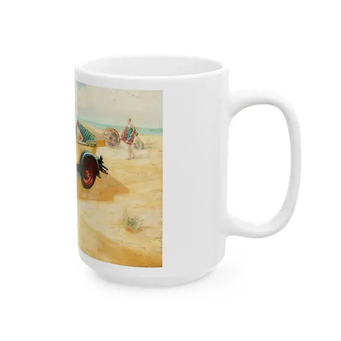 Buick Motors ad illustration - White Coffee Mug - Go Mug Yourself