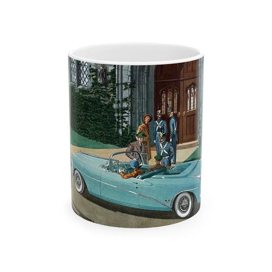 Buick Skylark, Esquire magazine, November 1954 - White Coffee Mug 11oz - Go Mug Yourself