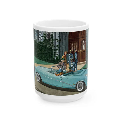 Buick Skylark, Esquire magazine, November 1954 - White Coffee Mug 15oz - Go Mug Yourself