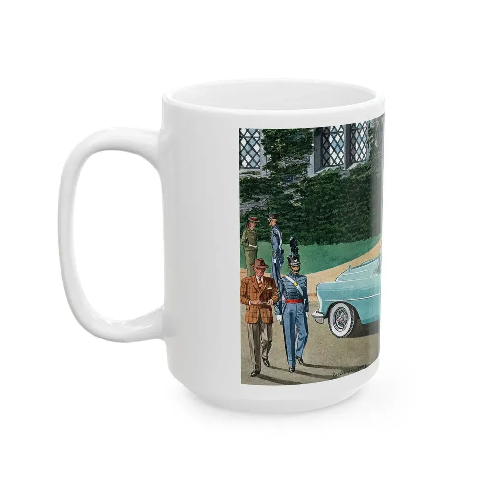 Buick Skylark, Esquire magazine, November 1954 - White Coffee Mug - Go Mug Yourself
