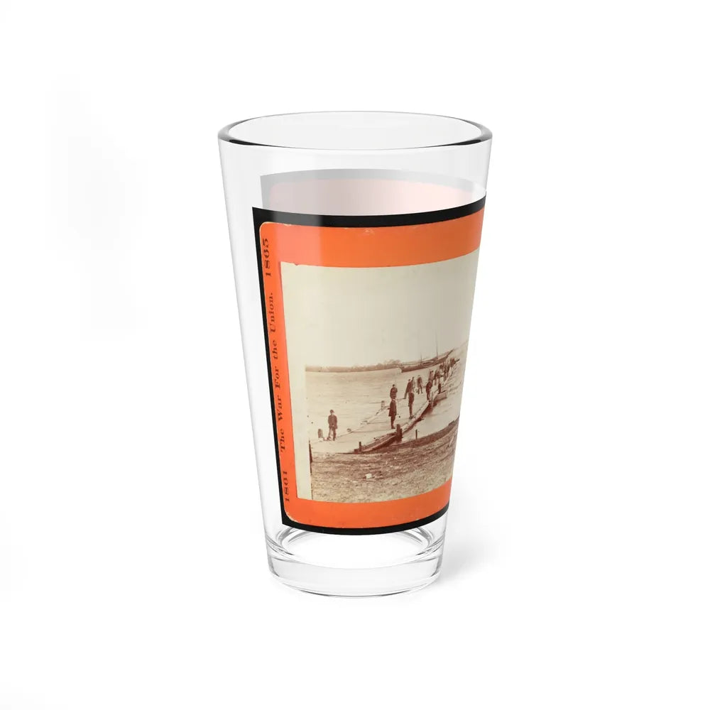 Building A Pontoon Bridge At Beaufort, S.C. 001 (U.S. Civil War) Pint Glass 16oz-Go Mug Yourself