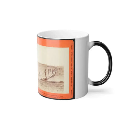 Building a Pontoon Bridge at Beaufort, S.C. 001 (U.S. Civil War) Color Changing Coffee Mug 11oz - Go Mug Yourself