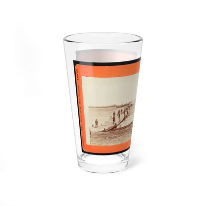 Building A Pontoon Bridge At Beaufort, S.C. 001 (U.S. Civil War) Pint Glass 16oz - Go Mug Yourself
