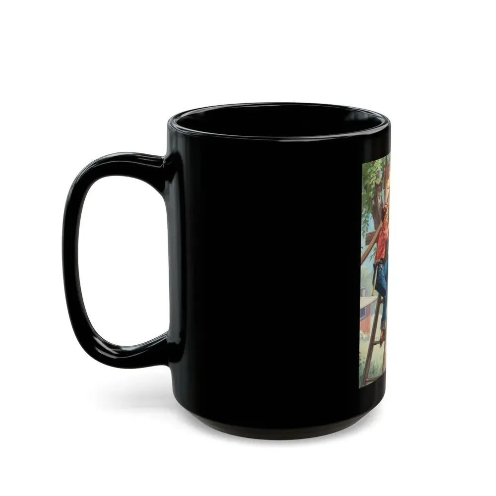 Building a Treehouse - Black Coffee Mug - Go Mug Yourself