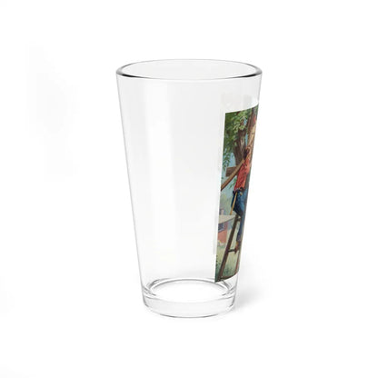 Building a Treehouse (Magazine Illustration) Pint Glass 16oz-Go Mug Yourself