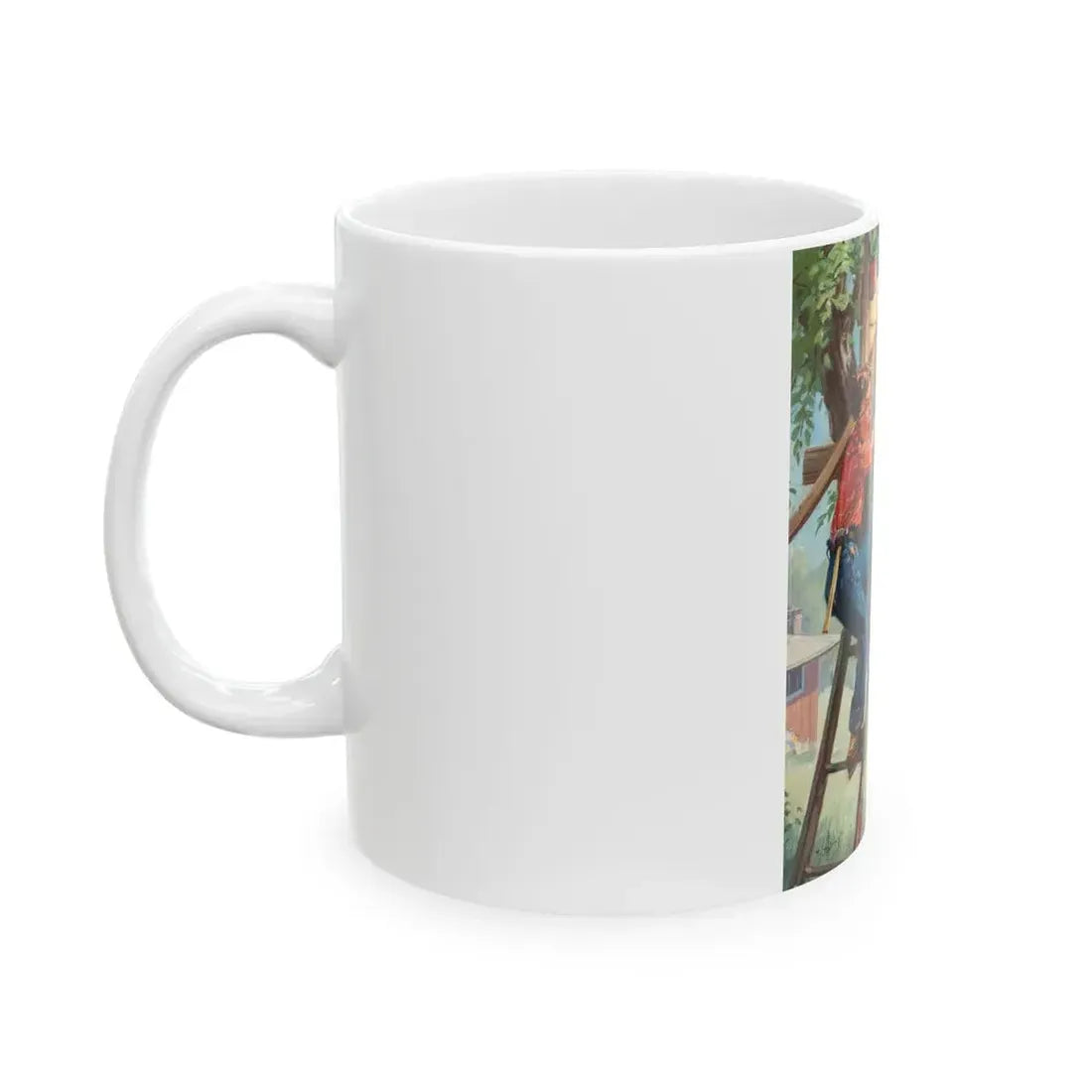 Building a Treehouse - White Coffee Mug - Go Mug Yourself
