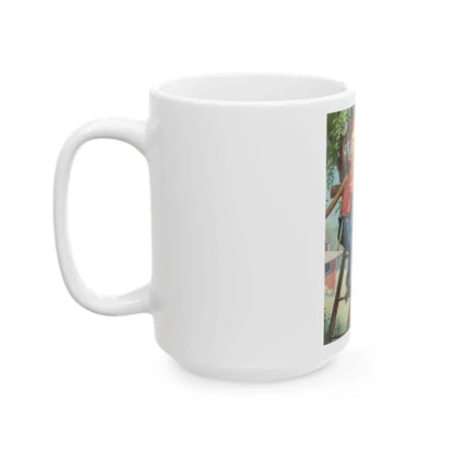 Building a Treehouse - White Coffee Mug - Go Mug Yourself