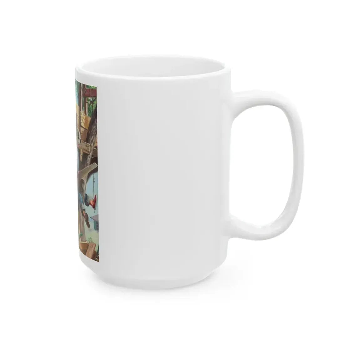 Building a Treehouse - White Coffee Mug - Go Mug Yourself