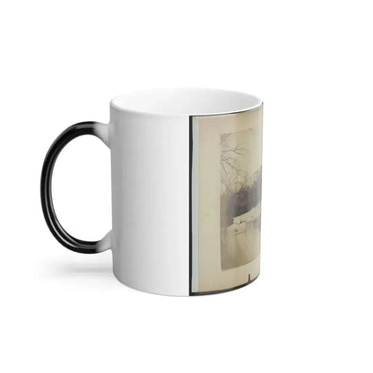 Building Military Railroad Truss Bridge Across Bull Run, April, 1863 (U.S. Civil War) Color Changing Coffee Mug 11oz - Go Mug Yourself