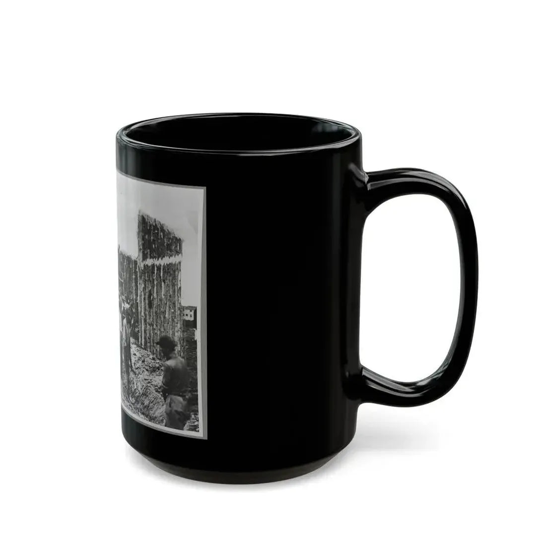 Building Stockade, Alexandria, Va. (U.S. Civil War) Black Coffee Mug - Go Mug Yourself