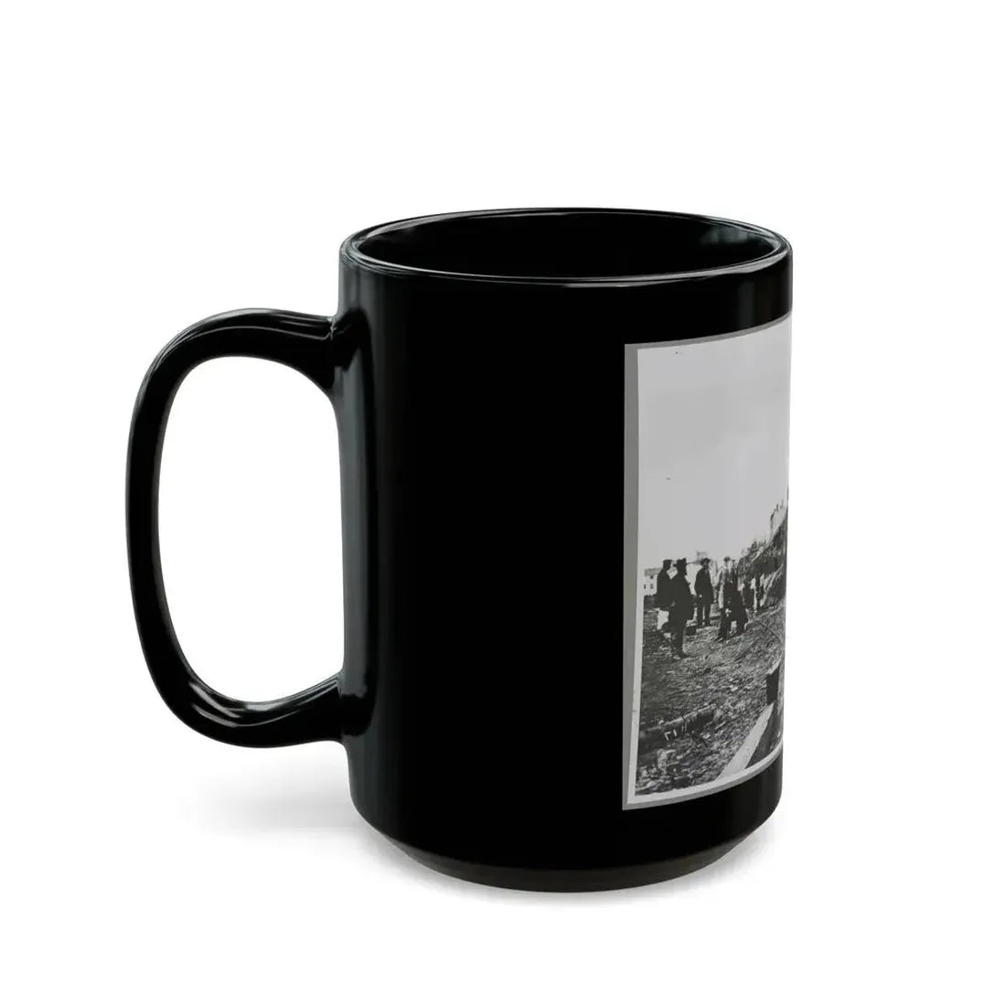 Building Stockade, Alexandria, Va. (U.S. Civil War) Black Coffee Mug - Go Mug Yourself