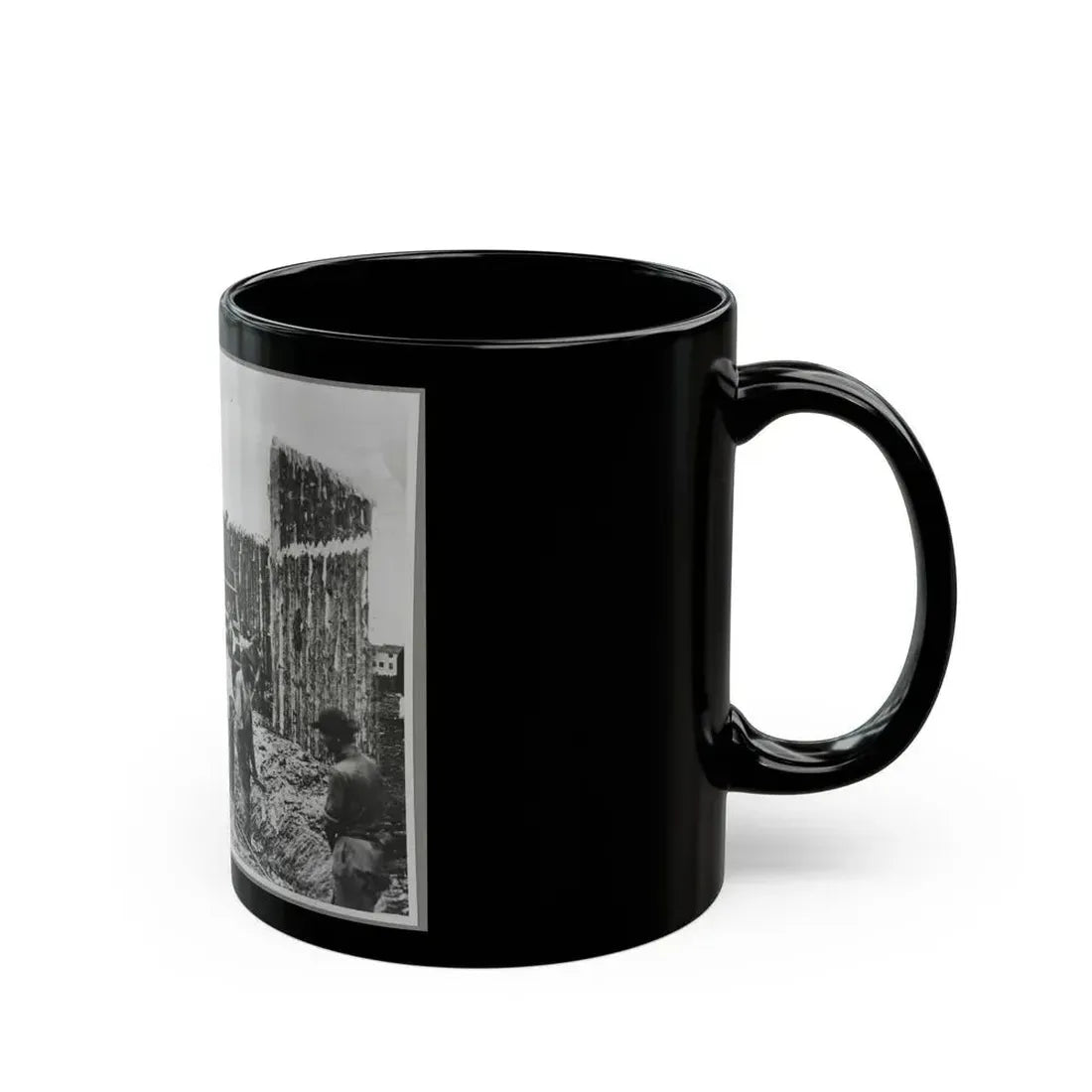 Building Stockade, Alexandria, Va. (U.S. Civil War) Black Coffee Mug - Go Mug Yourself