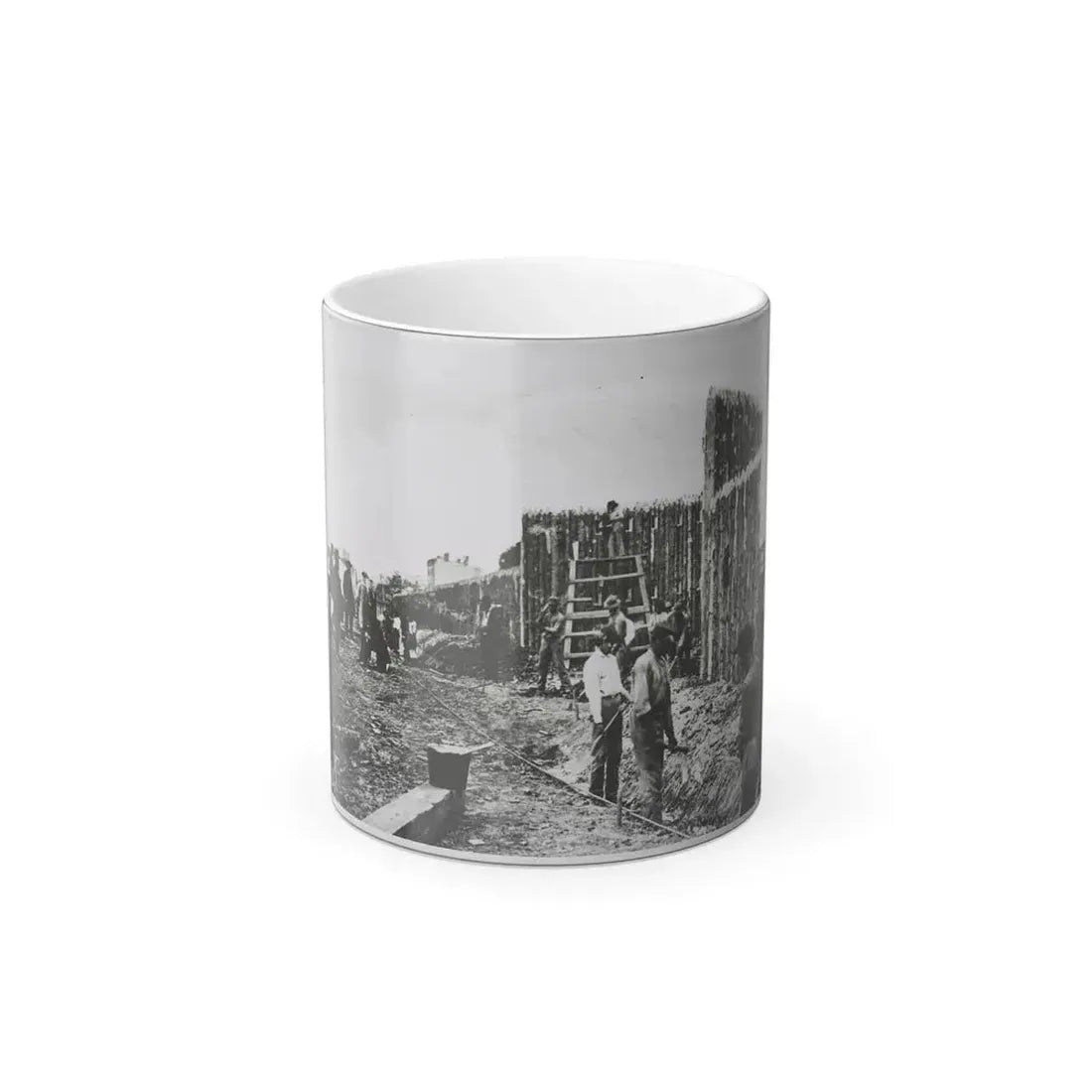 Building Stockade, Alexandria, Va. (U.S. Civil War) Color Changing Coffee Mug 11oz Default Title 11oz - Go Mug Yourself