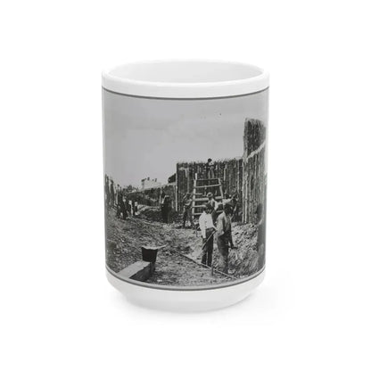 Building Stockade, Alexandria, Va. (U.S. Civil War) White Coffee Mug 15oz - Go Mug Yourself