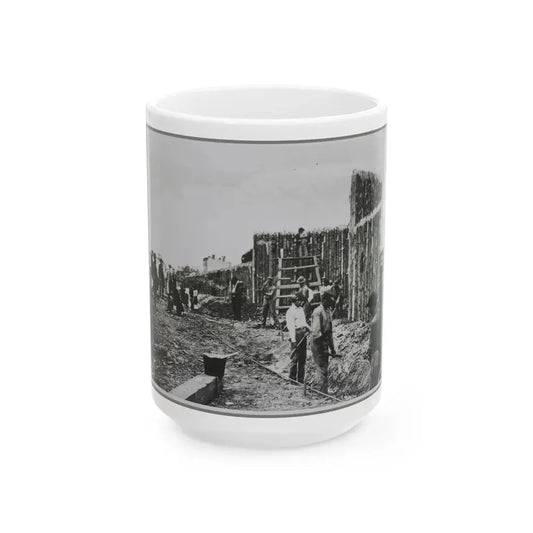 Building Stockade, Alexandria, Va. (U.S. Civil War) White Coffee Mug 15oz - Go Mug Yourself
