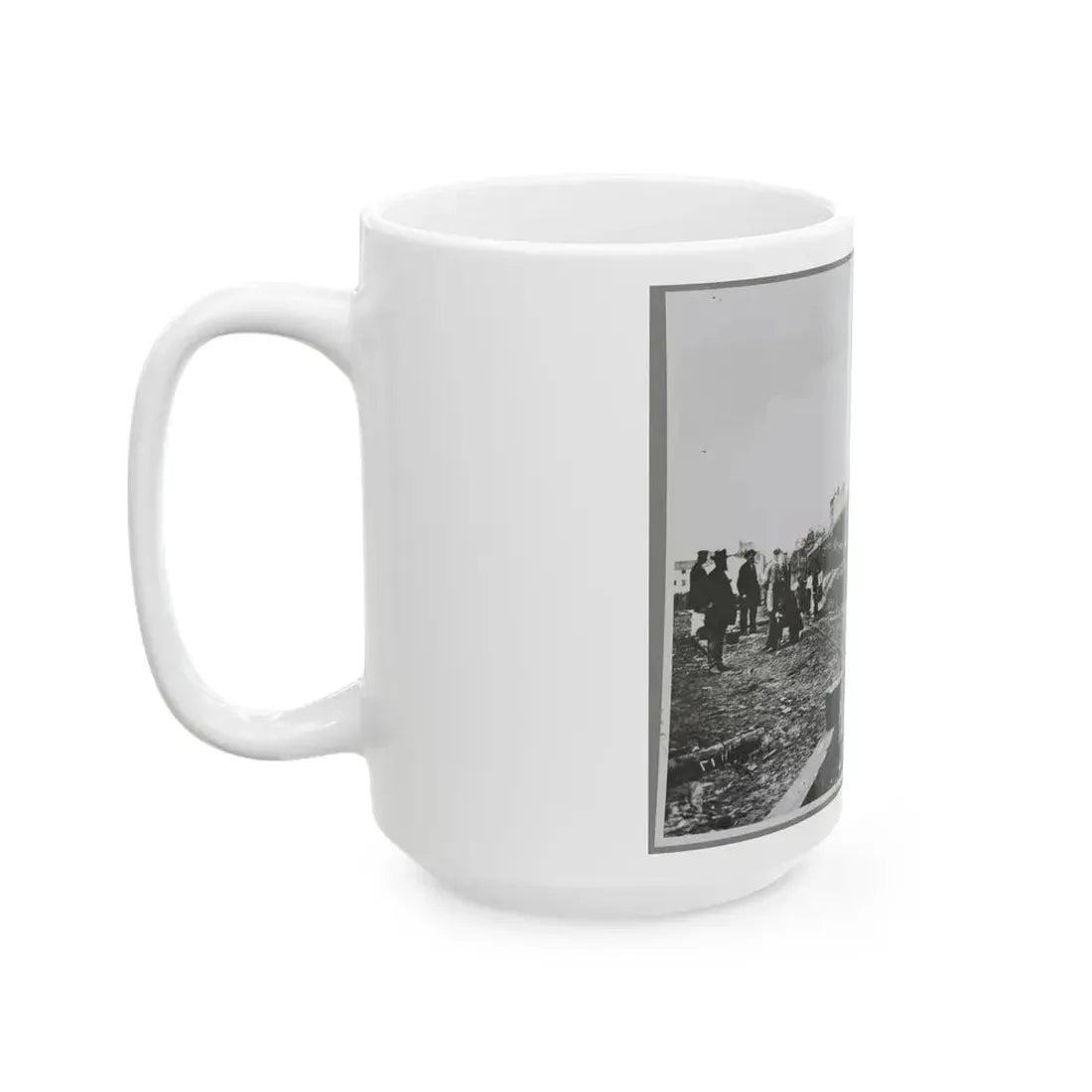 Building Stockade, Alexandria, Va. (U.S. Civil War) White Coffee Mug - Go Mug Yourself
